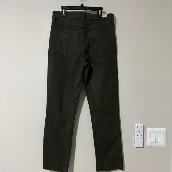 Frank & Eileen Cork Straight Leg Jeans Olive Green Size 26 NWOT - Picture 6 of 7